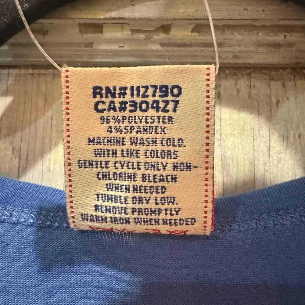 True Religion Endurance Men's T Shirt Blue Large New